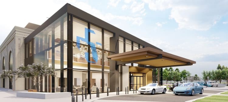 artist rendering of the coming-soon Baptist Primary Care at Seven Pines